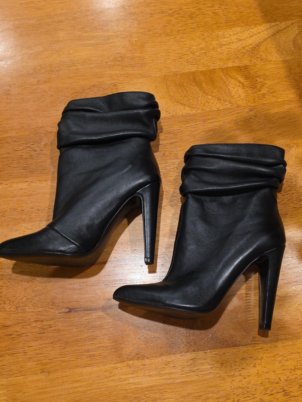 Steve Madden Calysta Women's Black Leather Ankle Boots